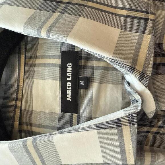 Men’s Jared Lang Button Down Plaid Shirt Size Medium - Picture 2 of 6